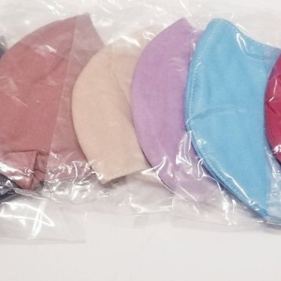 10x family pack Handmade face mask solid colours - Picture 2 of 10